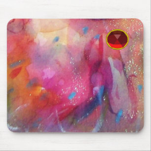 ABSTRACT RUBY MOUSE MAT