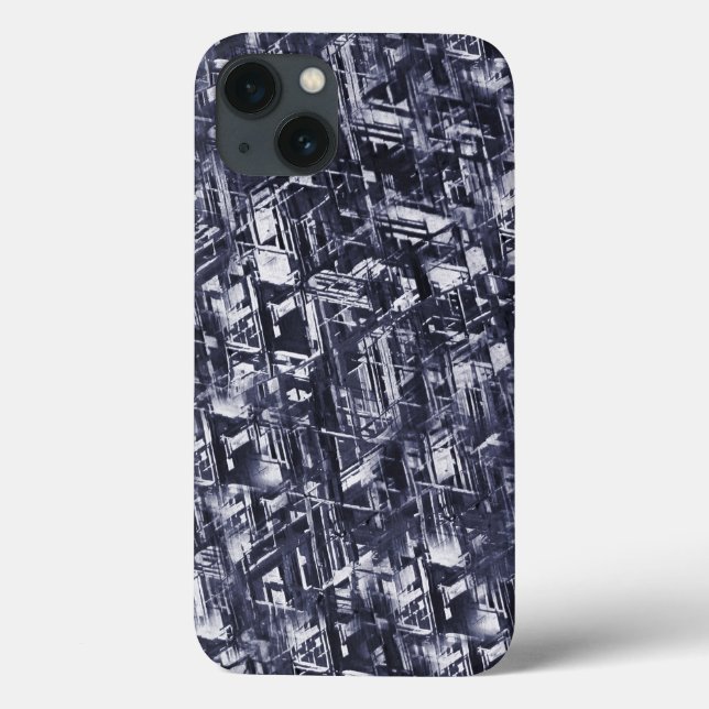 Abstract Rugged Meteorite Pattern Case-Mate iPhone Case (Back)