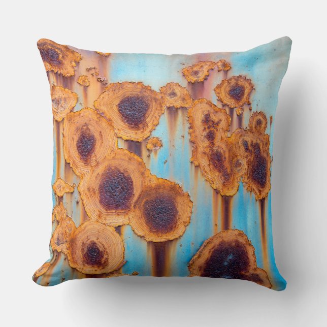 Abstract rust cushion (Front)