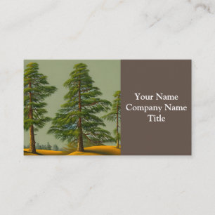 Abstract Rustic Northern Pine Business Card