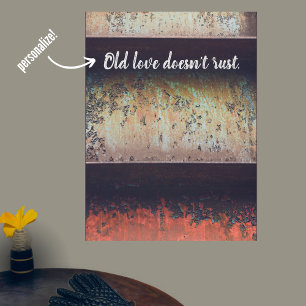 Abstract rusty poster