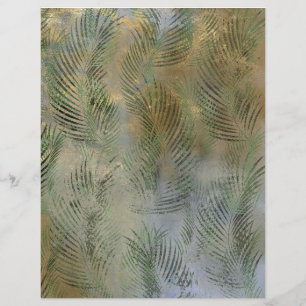 Abstract Safari Grunge Scrapbook Paper Sheet