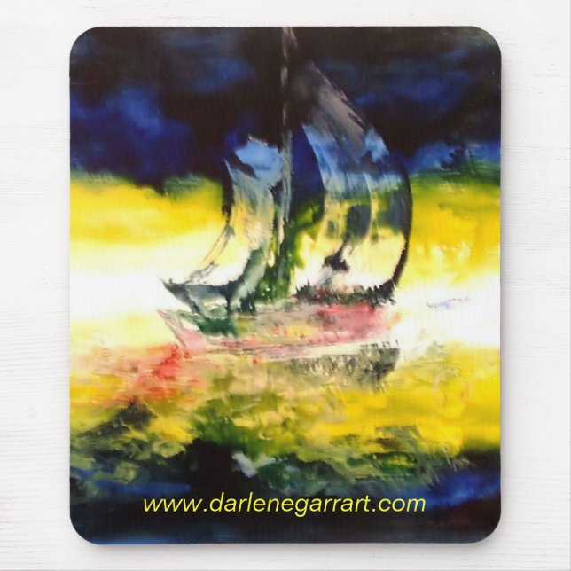 abstract Sailing Mousepad (Front)