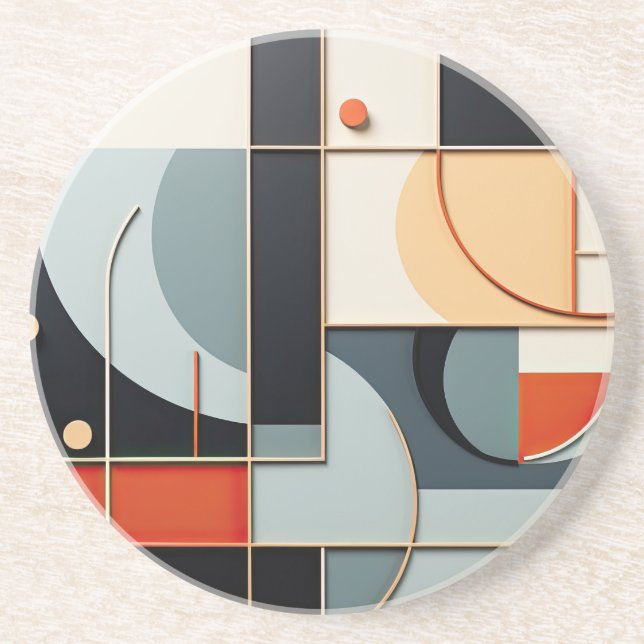 Abstract Sandstone Coaster (Front)