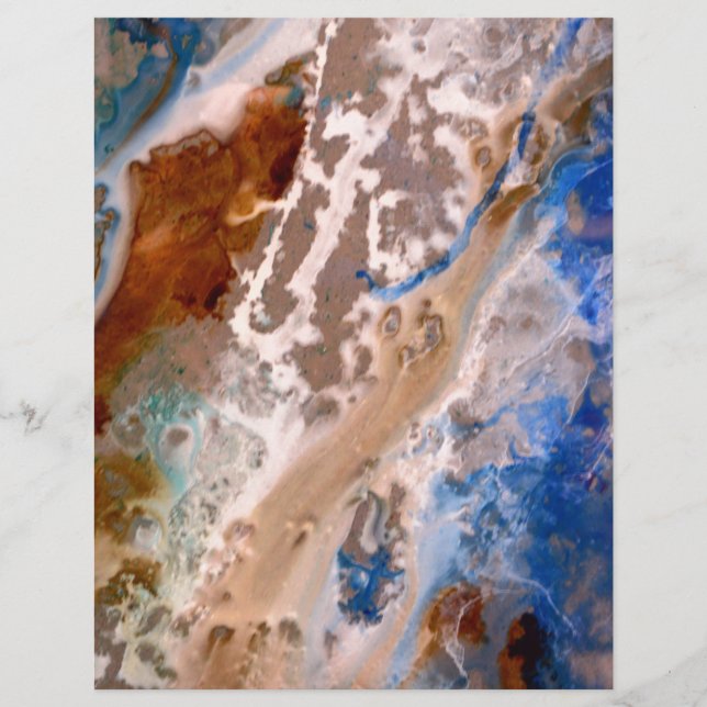 Abstract sandy beach pattern water foam pattern  (Front)