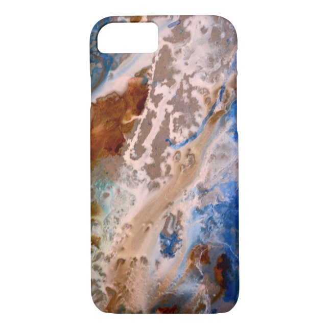 Abstract sandy beach pattern water foam pattern  Case-Mate iPhone case (Back)
