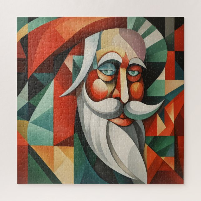 Abstract Santa Claus Jigsaw Puzzle (Vertical)