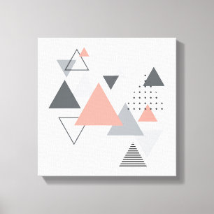 Abstract Scandinavian Geometric Design Canvas Print