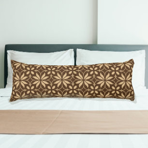 Abstract Scandinavian Geometric Floral Pattern Body Cushion