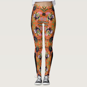Abstract Scandinavian Modern Art Leggings