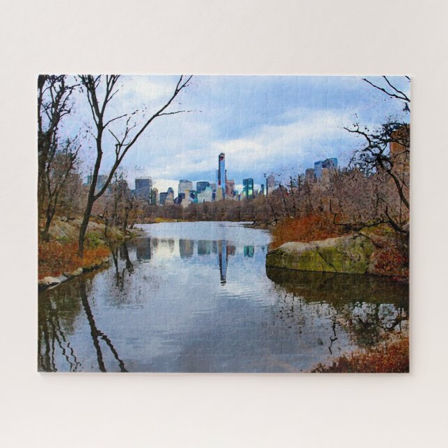 Abstract Scene . Central Park New York. Jigsaw Puzzle (Horizontal)