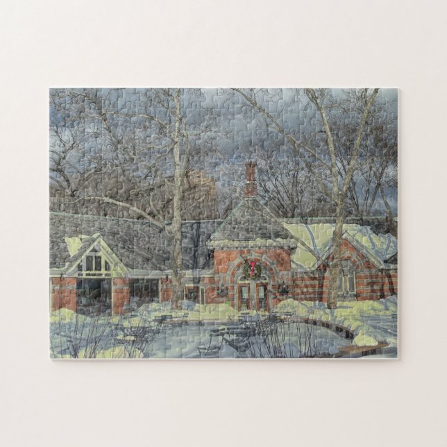 Abstract Scene . Central Park New York. Jigsaw Puzzle (Horizontal)