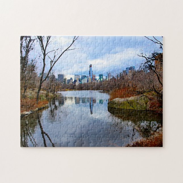 Abstract Scene . Central Park New York. Jigsaw Puzzle (Horizontal)