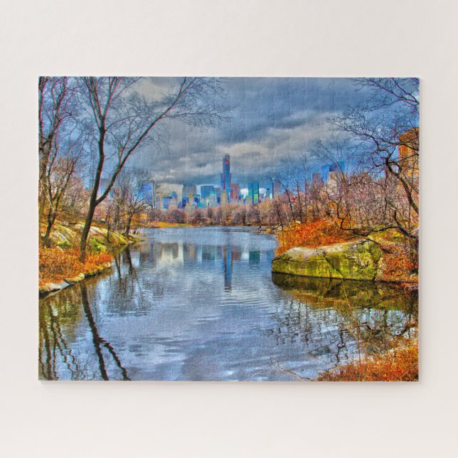 Abstract Scene . Central Park New York. Jigsaw Puzzle (Horizontal)