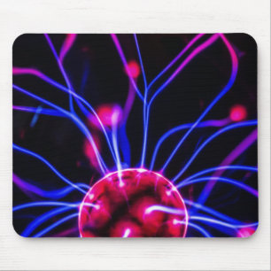 Abstract Science Plasma Ball Lamp Mouspad Mouse Mat