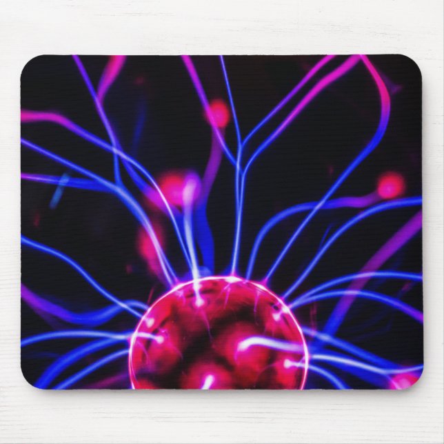 Abstract Science Plasma Ball Lamp Mouspad Mouse Mat (Front)