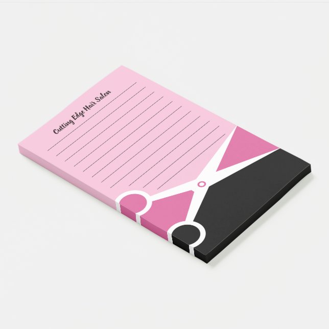Abstract Scissors Hair Salon Post-it Notes (Angled)
