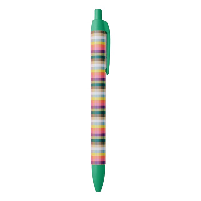 Abstract Scottish Plaid Black Ink Pen (Bottom (Vertical))