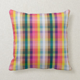 Abstract Scottish Plaid Cushion