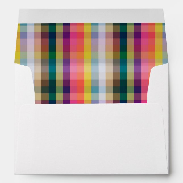 Abstract Scottish Plaid Envelope (Back (Bottom))