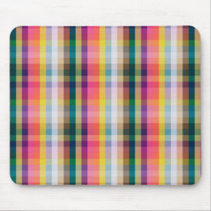 Abstract Scottish Plaid Mouse Mat