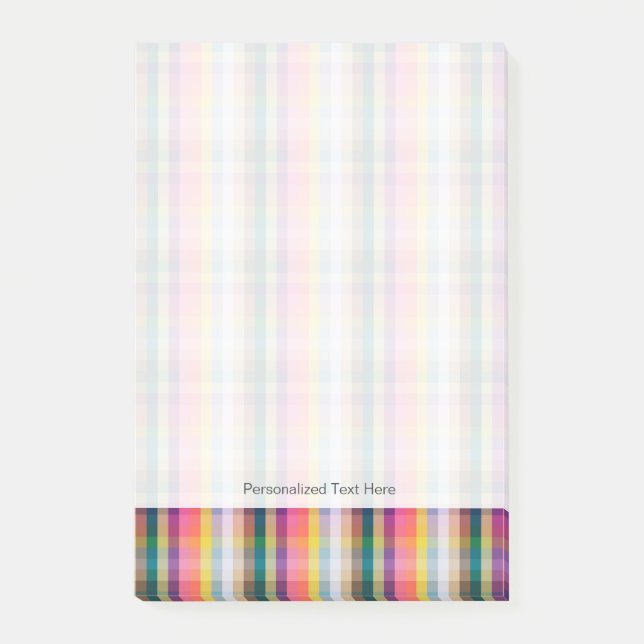 Abstract Scottish Plaid Post-it Notes (Front)