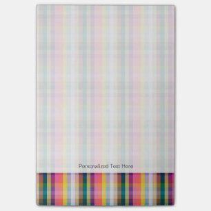 Abstract Scottish Plaid Post-it Notes