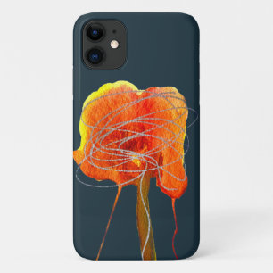 Abstract scribble floral flower modern art iPhone 11 case
