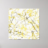 Abstract Scribbles - Mustard and Brown