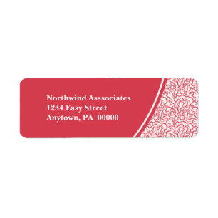 Abstract Scribbles Return Address Label