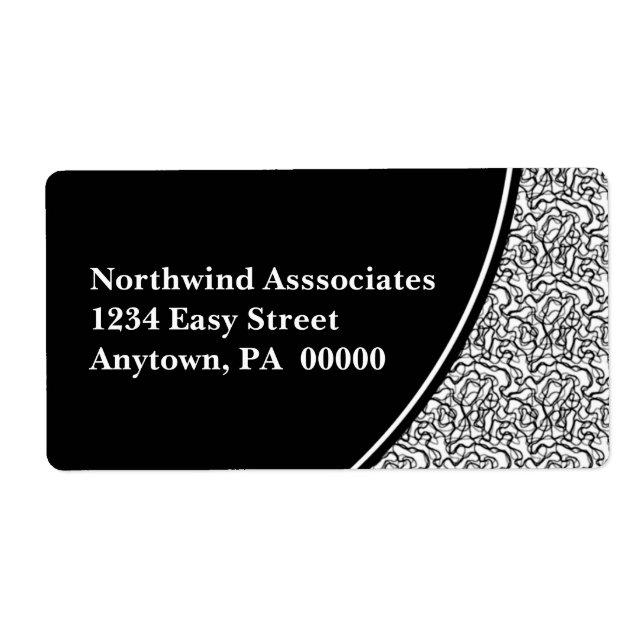 Abstract Scribbles Shipping Label (Front)