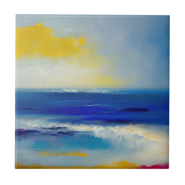 Abstract Sea 04 Tile (Front)