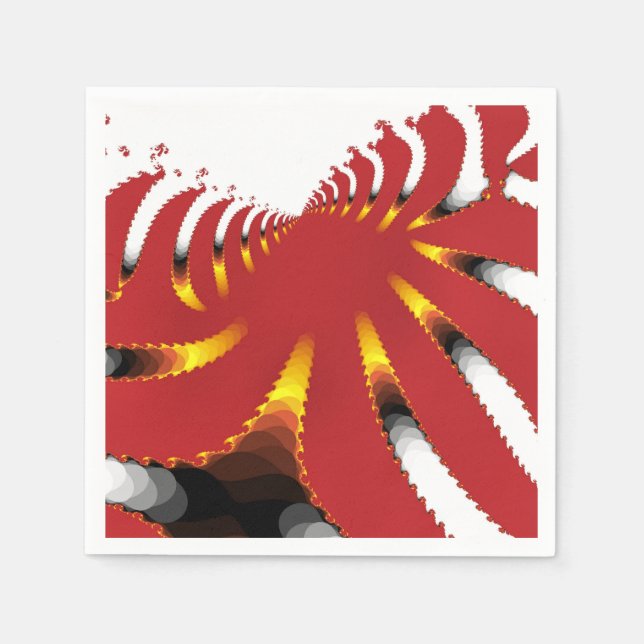 ABSTRACT SEA ANEMONE NAPKIN (Front)