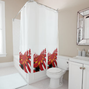 ABSTRACT SEA ANEMONE SHOWER CURTAIN