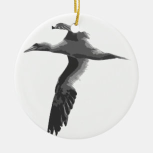 Abstract Sea Birds Ceramic Tree Decoration