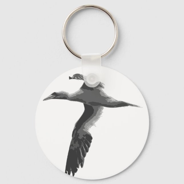 Abstract Sea Birds Key Ring (Front)