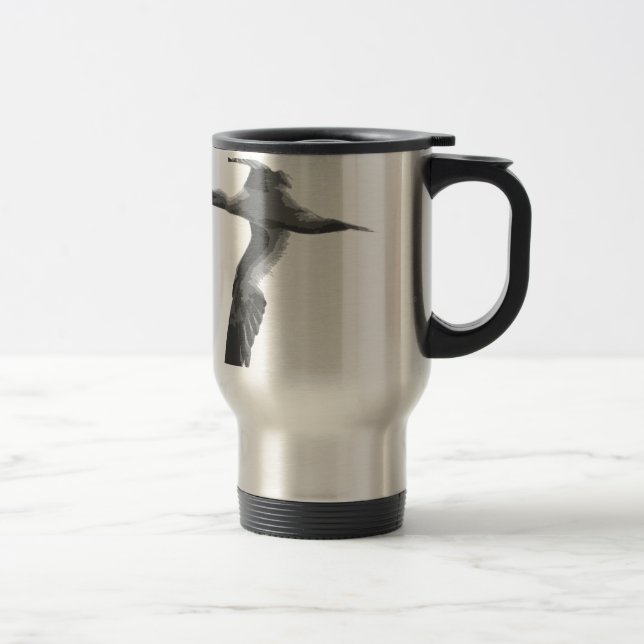 Abstract Sea Birds Travel Mug (Right)