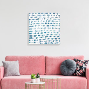 Abstract Sea Glass Pattern Painting Canvas Print