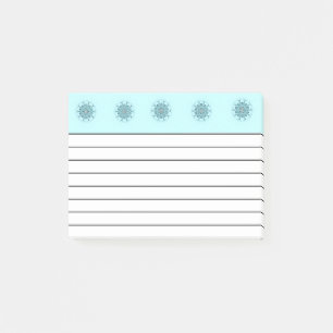 Abstract seafoam post-it notes