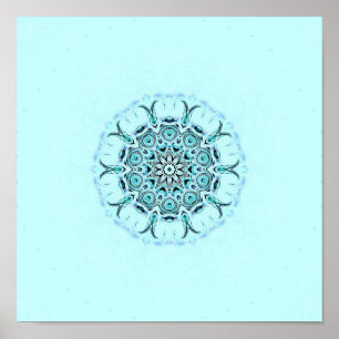abstract seafoam poster