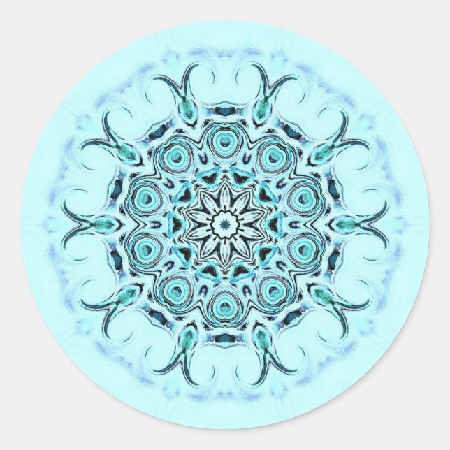 abstract seafoam sticker (Front)