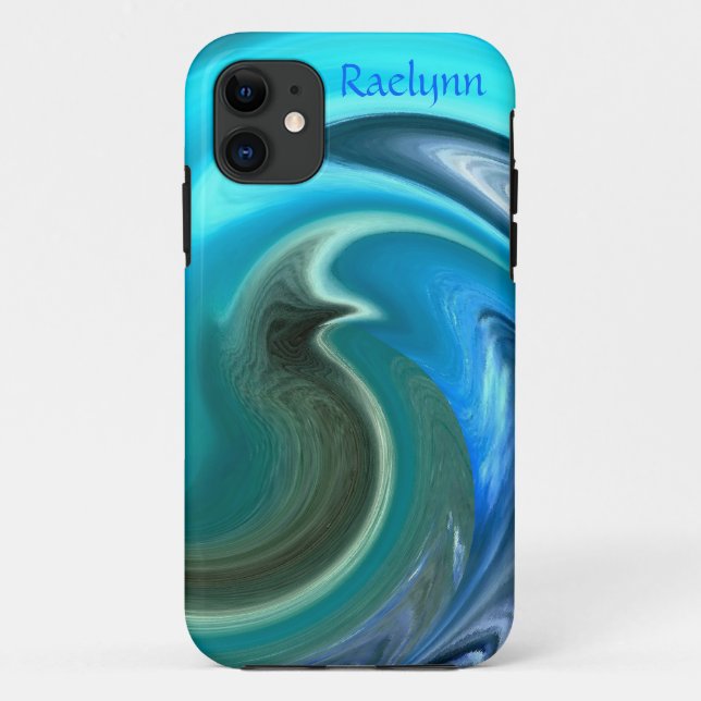 Abstract Seahorse iPhone 5 Case *Personalise* (Back)