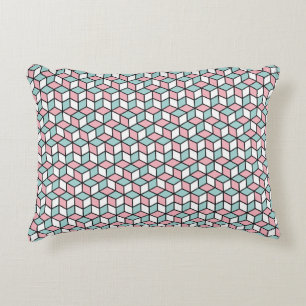 Abstract Seamless 3d Pattern. Isometric backgroun Decorative Cushion