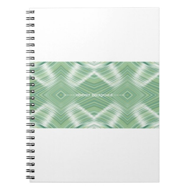 Abstract seamless background. Many wavy lines crea Notebook (Front)