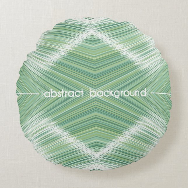 Abstract seamless background. Many wavy lines crea Round Cushion (Front)