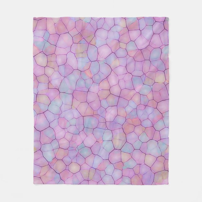 Abstract seamless background of colourful spots li fleece blanket (Front)