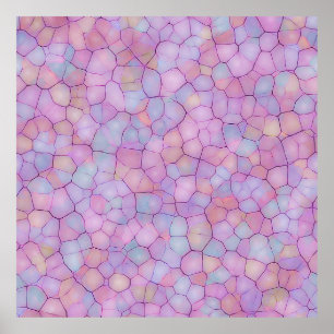 Abstract seamless background of colourful spots li poster