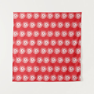 Abstract seamless black and white floral texture. tapestry