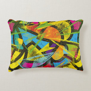Abstract seamless chaotic pattern. Wallpaper with  Decorative Cushion