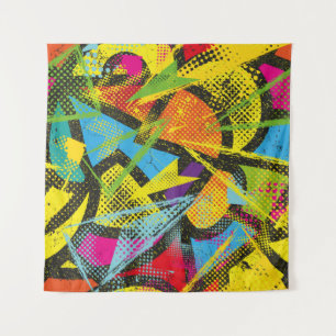 Abstract seamless chaotic pattern. Wallpaper with Tapestry